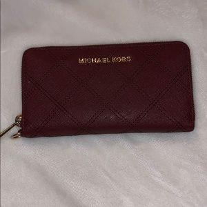 Micheal Kors Maroon Wallet